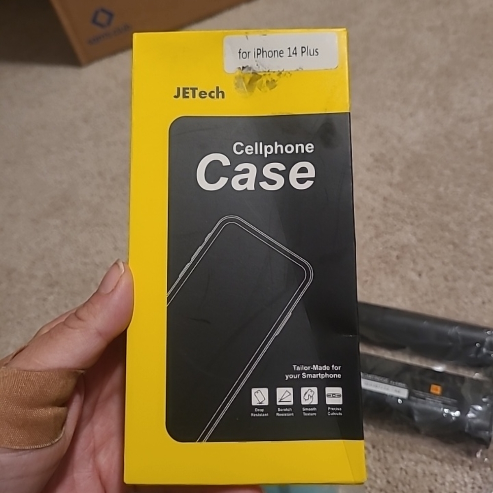 Black Cellphone Case for iPhone 14 Plus